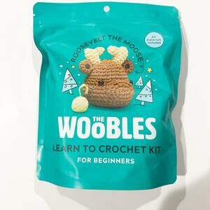 The Woobles Roosevelt the Moose Crochet Kit Beginners NEW Hook Amigurumi Kids